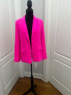 Skies are Blue boyfriend blazer hot pink nwt size small